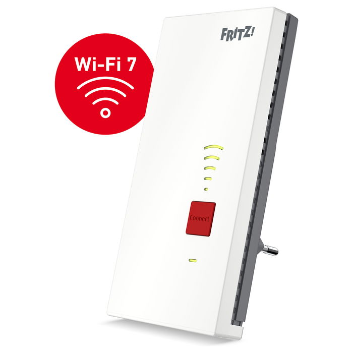 AVM FRITZ!Repeater 2700 - Repetidor Wi-Fi 7 de Doble Banda (2.4/5 GHz) con Puerto Ethernet 2.5 Gb, Blanco AVM FRITZ!Repeater 2700 - Repetidor Wi-Fi 7 de Doble Banda (2.4/5 GHz) con Puerto Ethernet 2.5 Gb, Blanco