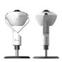 j5create Cámara web JVU368 de 360° con altavoz y tecnología de IA, Blanco