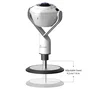 j5create Cámara web JVU368 de 360° con altavoz y tecnología de IA, Blanco