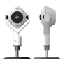 j5create Cámara web JVU368 de 360° con altavoz y tecnología de IA, Blanco