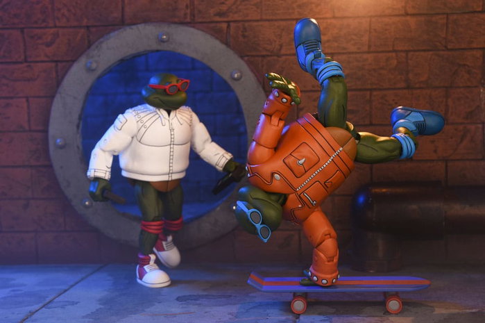 Tortugas Ninja (Cartoon) Figura Punk Leo and Punk Raph 2 Pack 18 cm