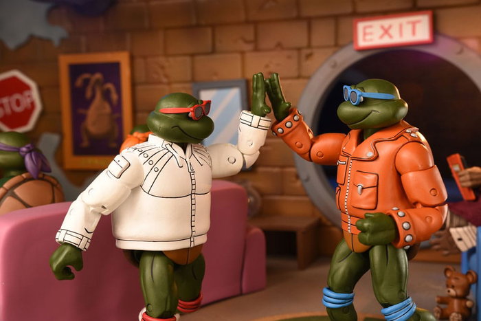 Tortugas Ninja (Cartoon) Figura Punk Leo and Punk Raph 2 Pack 18 cm