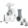 Bosch MFW2514W SmartPower Picadora de Carne Blanco, 1500 W, 1,7 kg/min, 2 Rejillas, Rallador y Cortador