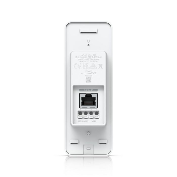 Ubiquiti Montaje de Pared y Caja Eléctrica, Hub de Acceso con Lector NFC, 10/100 MbE RJ45, PoE+, Resistencia IP55, Policarbonato y Aleación de Aluminio, Blanco
