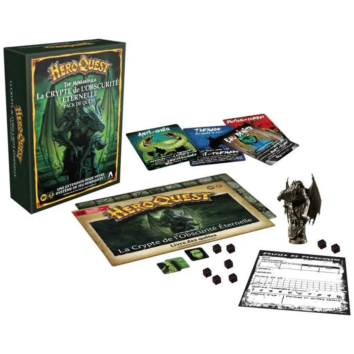 Hasbro Gaming HeroQuest Quest Pack La Cripta de la Oscuridad Eterna, Juego de Rol, Juego de Mesa, Sistema de Juego HeroQuest Requerido