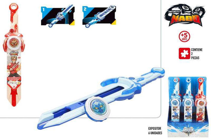 Color Baby Peonza Infinity Nado con Lanzador Espada - Modelos Surtidos