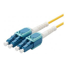 Synergy21 LWL-2-Faser-Patchkabel 2m LC-LC 9/125um OS2 Uniboot drehbar Push/Pull AD 2mm