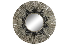 DKD Home Decor Espejo Seagrass 60x60 cm Natural