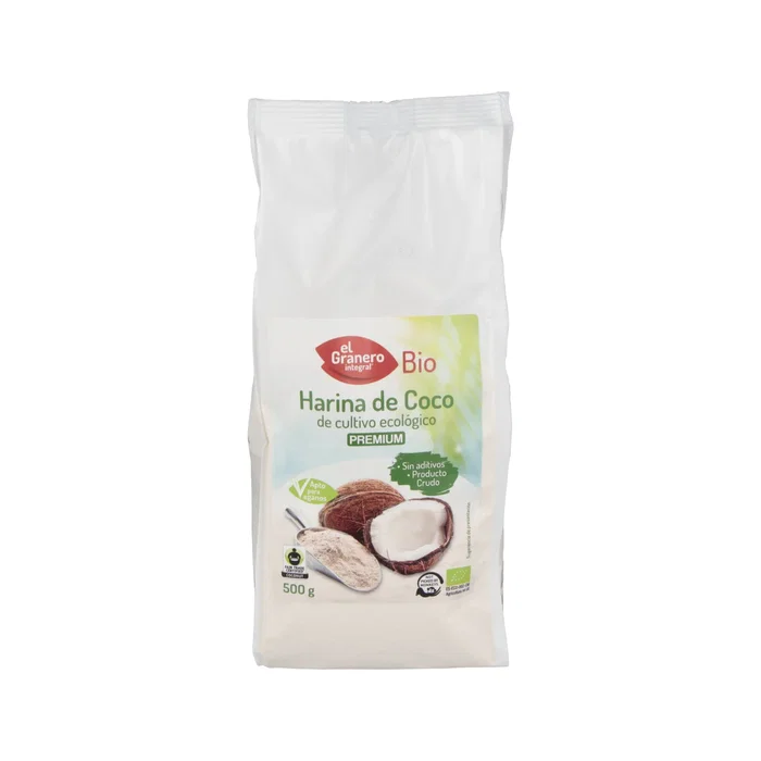 El Granero Harina de Coco Ecológica Bio 500Gr, Coco Molido, Sin Gluten, Vegano, Ideal para Cocinar y Dieta Cruda El Granero Harina de Coco Ecológica Bio 500Gr, Coco Molido, Sin Gluten, Vegano, Ideal para Cocinar y Dieta Cruda