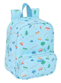 Mochila Infantil Safta Coches Azul 22 x 27 x 10 cm