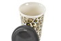 DKD Home Decor Taza de Porcelana Leopardo - Pack de 6 unidades de 400 ml - Surtido de 2 diseños