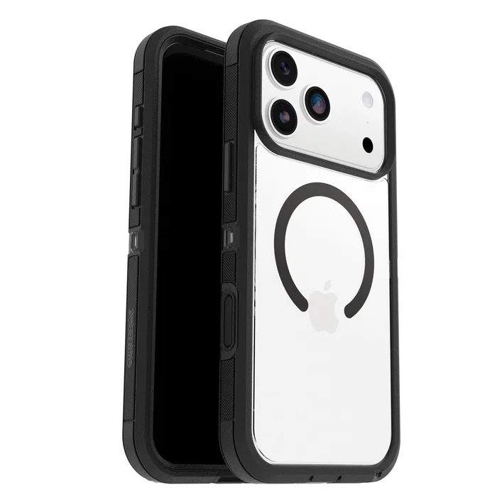 OtterBox Defender Pro XT Clear Series para Apple iPhone 17 Pro Max, transparente/negro OtterBox Defender Pro XT Clear Series para Apple iPhone 17 Pro Max, transparente/negro