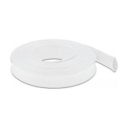 DeLOCK Funda trenzada estirable 5 m x 25 mm Blanco