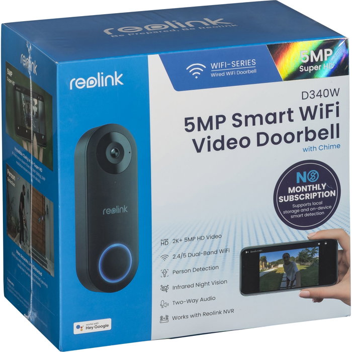 Reolink D340W Timbre con Video 5MP 2K+
