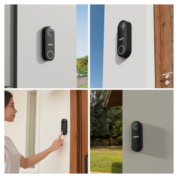 Reolink D340W Timbre Videoportero WiFi 5MP 2560x1920 IP65 Audio Bidireccional Detección Personas
