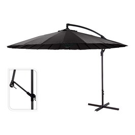 Ambiance Parasol excéntrico Ø300 cm altura máxima 3 m color antracita