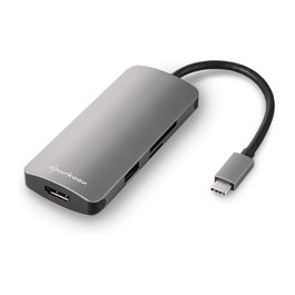 Sharkoon USB 3.0 Type C Multiport Adapter Gris