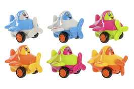 DKD Home Decor Juguete Avioneta 32 x 36 x 37 cm Azul Fucsia Blanco (12 Unidades)