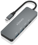 Aisens Hub USB 3.2 Gen2 10G USB-C, 2xUSB-C y 2xUSB-A, Gris