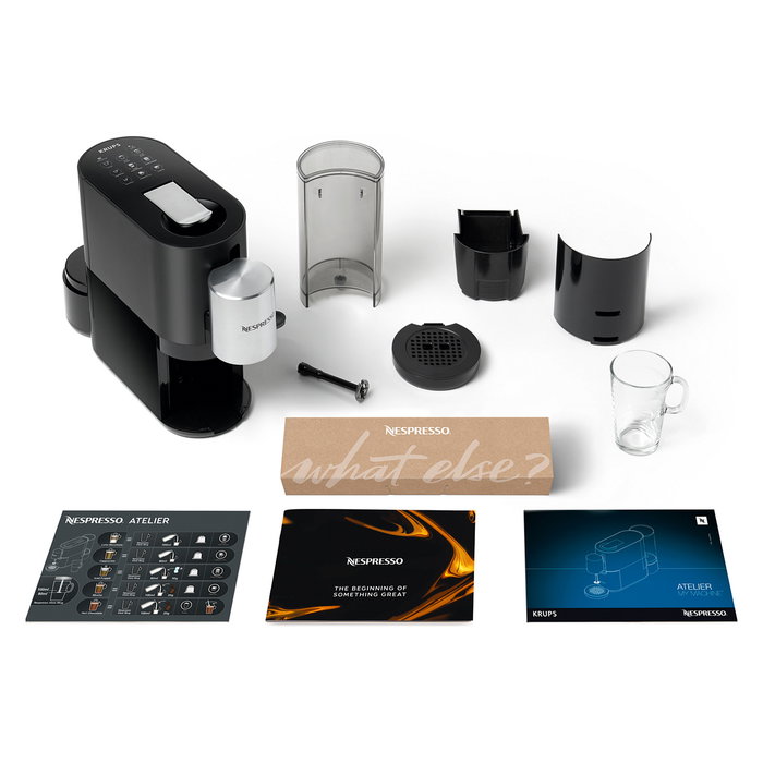 Krups XN8908 Máquina de Café Express Automática de Cápsulas Nespresso Atelier, Negro, 1500W, 1L