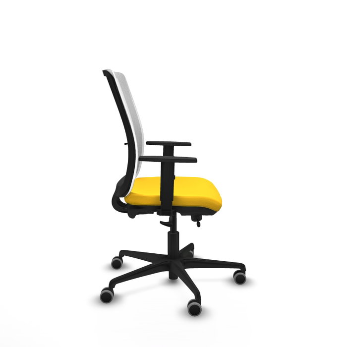 PIQUERAS Y CRESPO Silla de oficina Haches Amarillo y Blanco PIQUERAS Y CRESPO Silla de oficina Haches Amarillo y Blanco