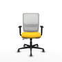 PIQUERAS Y CRESPO Silla de oficina Haches Amarillo y Blanco