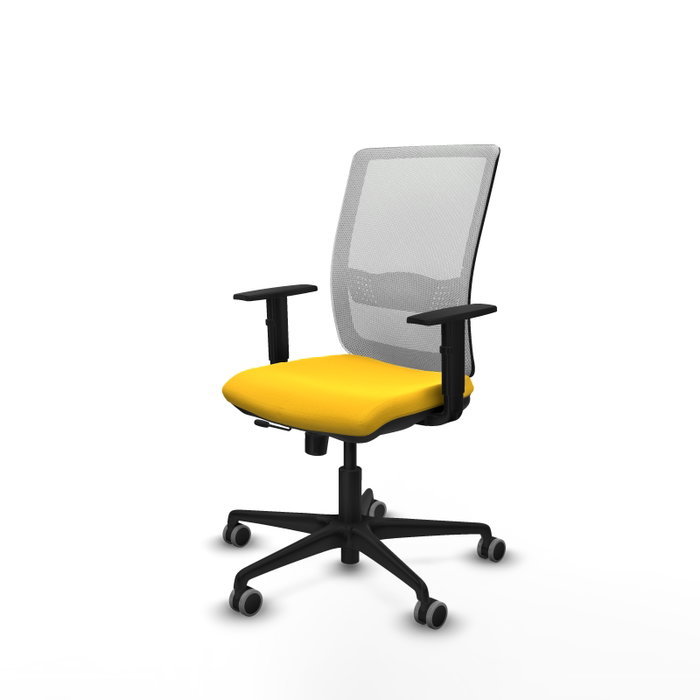 PIQUERAS Y CRESPO Silla de oficina Haches Amarillo y Blanco PIQUERAS Y CRESPO Silla de oficina Haches Amarillo y Blanco
