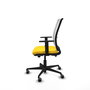 PIQUERAS Y CRESPO Silla de oficina Haches Amarillo y Blanco