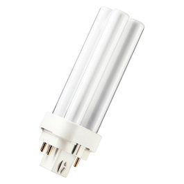 OSRAM DULUX D/E Lámpara Fluorescente Compacta 10W/840, Forma de Base G24Q-1, FS1 (FTC10GQ1840/02), 600 Lúmenes, Luz Blanca Fría