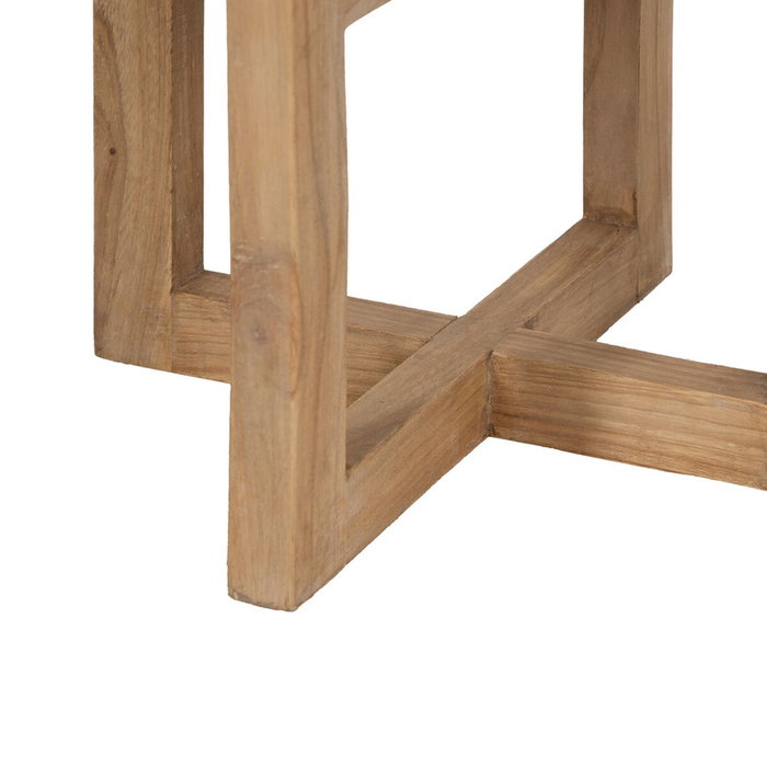 Ixia Mesa Auxiliar Madera Mindi Natural 40 x 40 x 55 cm