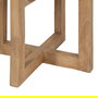 Mesa Auxiliar Natural Madera Mindi Salón 40 X 40 X 55 cm