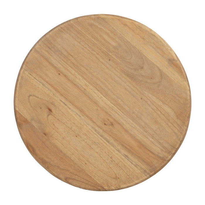Mesa Auxiliar Natural Madera Mindi Salón 40 X 40 X 55 cm