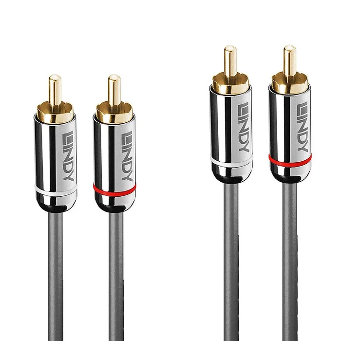 Lindy Cable de audio Dual Phono Cromo Line 10m Antracita Lindy Cable de audio Dual Phono Cromo Line 10m Antracita
