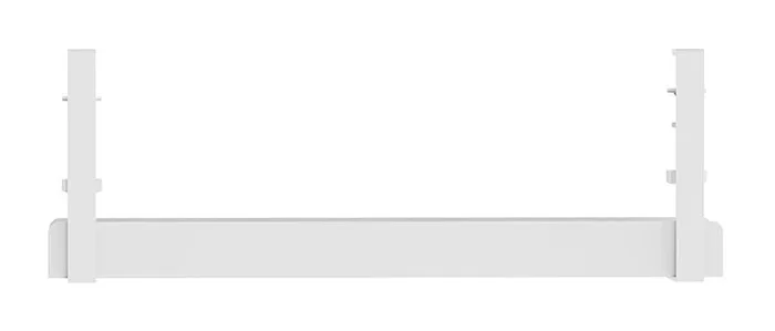 Neomounts ADS07-121WH Organizador de Cables para Escritorio, Bandeja de Cables en Blanco con Montaje por Abrazadera Universal