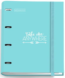 Carpebloc Miquelrius Messages Carton Forrado A4 4 An.Mixtas 35Mm Con Rec.100 Hj. 90 Gr. Celeste