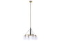 DKD Home Decor Lámpara de Techo Moderna Dorada Metal y Cristal 50 x 144 x 50 cm