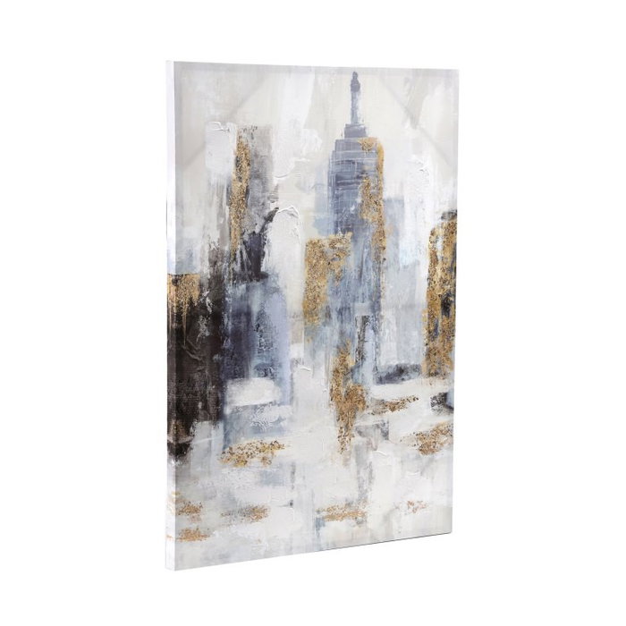 DKD Home Decor Cuadro Lienzo MDF 60x3x90 New York Surtido de 2 unidades