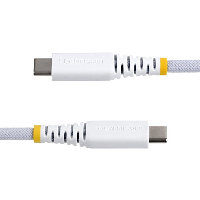 Startech Cable USB-C de 2m Tipo C PD 60W 3A 3A Blanco