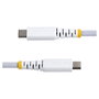 StarTech.com Cable de carga USB-C trenzado de 2m, 60W, Blanco
