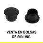 HERRAJES ALK Tapa Mina Agujero 10mm Negro (500U)