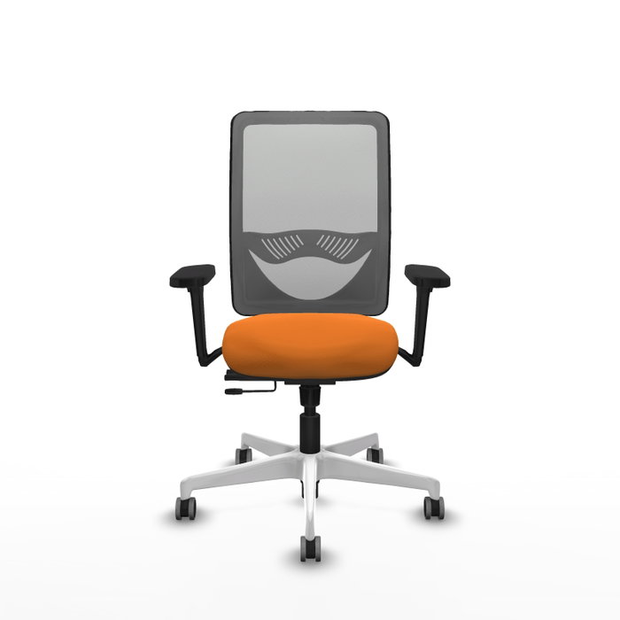 PIQUERAS Y CRESPO Silla de oficina Zulema Naranja y Gris