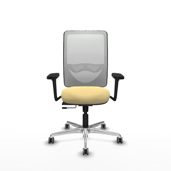 PIQUERAS Y CRESPO Silla de oficina Zulema con mecanismo Sincro/Traslack, Crema y Blanco PIQUERAS Y CRESPO Silla de oficina Zulema con mecanismo Sincro/Traslack, Crema y Blanco