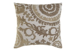 DKD Home Decor Cojin Sherezade23 Beige Marron 15 x 45 x 45 cm (2 Unidades)