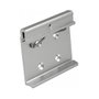 DeLOCK 65992 Clip de montaje de aluminio para riel DIN con 4 orificios de fijación