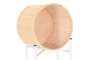 DKD Home Decor Set de 3 Maceteros de Bambú y Metal Blanco y Natural