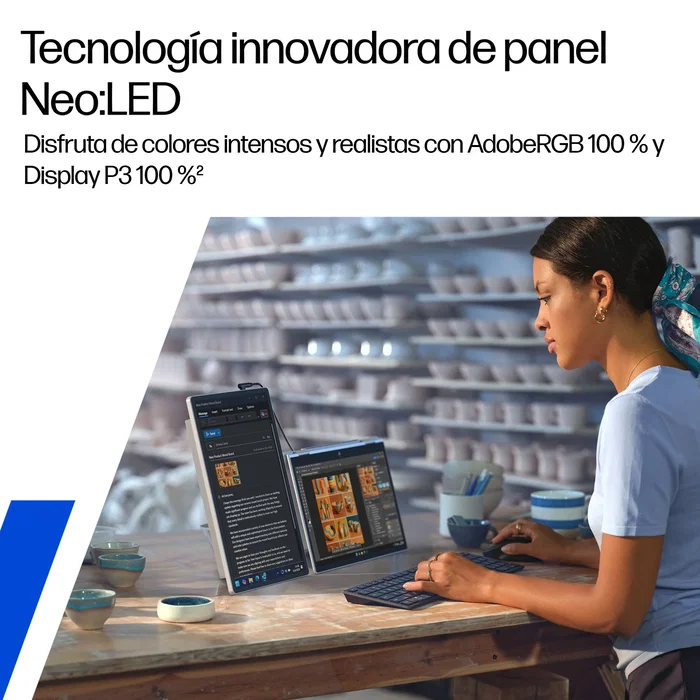 HP Monitor Portátil Series 5 Pro 514PN 14 pulg WQXGA Plata