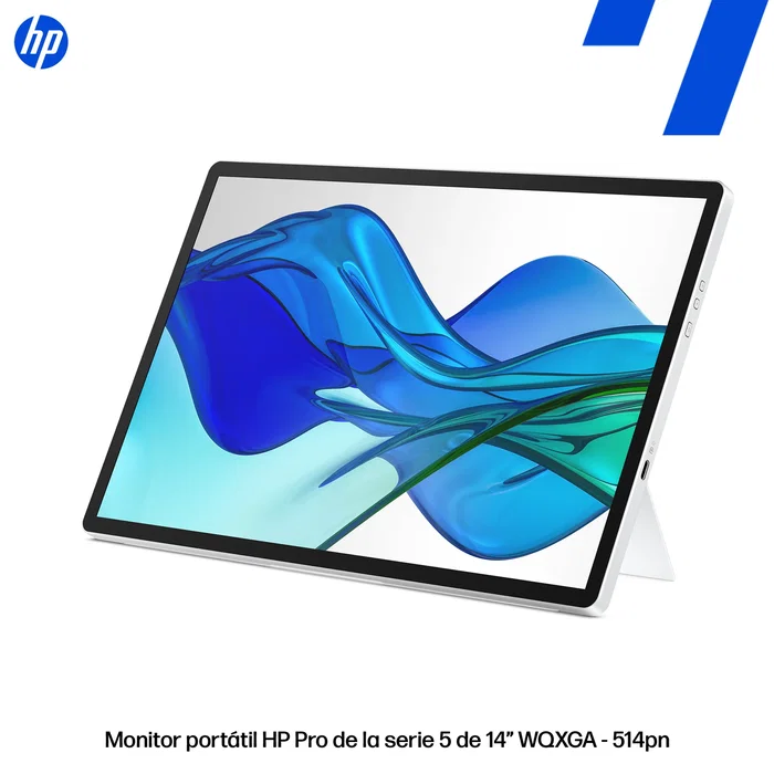 HP Monitor Portátil Series 5 Pro 514PN 14 pulg WQXGA Plata