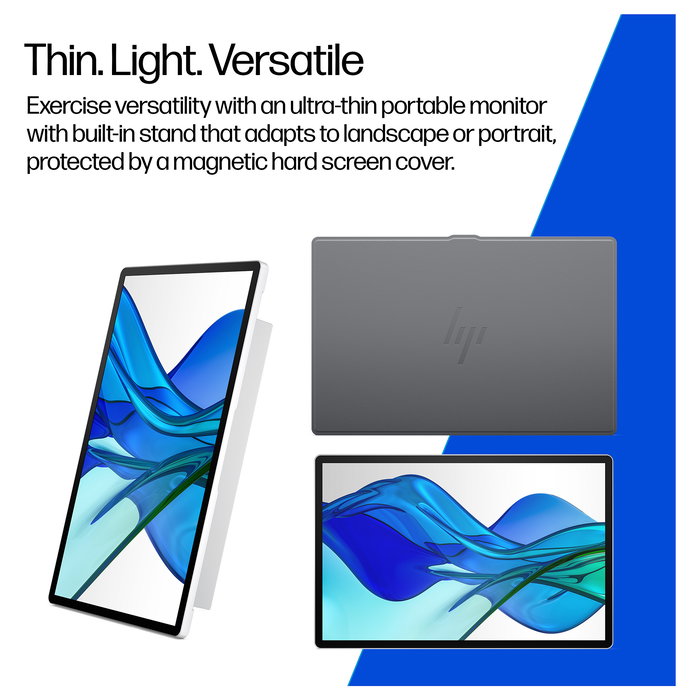 HP Monitor portátil Series 5 Pro 514pn 14" WQXGA IPS 75Hz, USB-C 65W, Borde Estrecho - Plata - (B88JWAA#ABB)