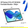 HP Monitor portátil Series 5 Pro 514pn 14" WQXGA IPS 75Hz, USB-C 65W, Borde Estrecho - Plata - (B88JWAA#ABB)