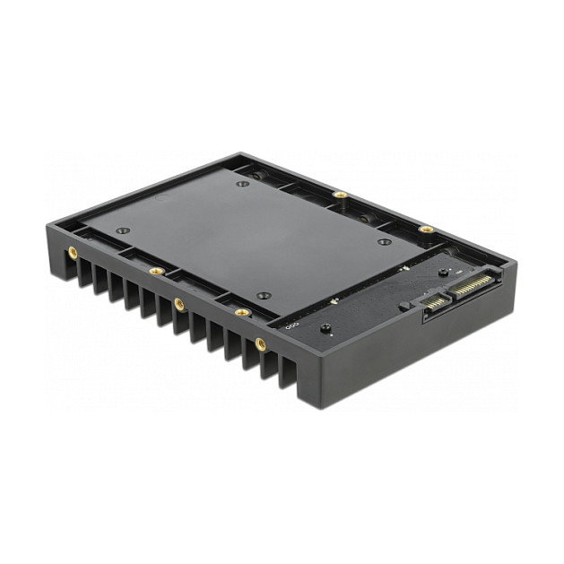 DeLOCK Bastidor de instalación para unidad SATA de 2.5 pulg. en bahía de 3.5 pulg. Negro